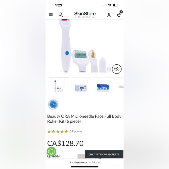 Other - Beauty ORA Microneedle Face Full Body Roller Kit (6 piece)